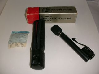 Vintage Canon Bm - 50 Telescoping Boom Microphone With Case And Box