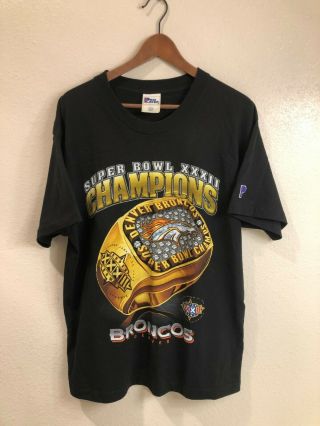 Denver Broncos Pro Player Vintage 1998 Bowl Xxxii T - Shirt (size: L)