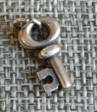 Vintage Sterling Silver Key Charm By James Avery 337