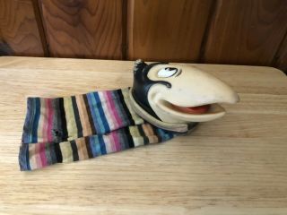 Vintage Ideal Heckle Or Jeckle Hand Puppet - Terrytoons Cartoon Talking Magpies