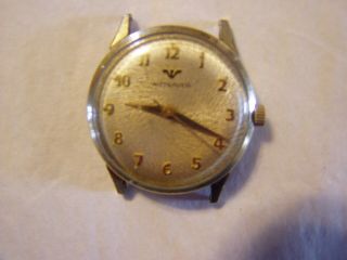 Rare Vintage 10k Gf Wittnauer Watch Co 17 Jewels Sunburst Dial Wristwatch 11wsg