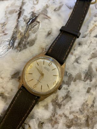 Vintage Gruen Precision Men ' s Automatic Watch 17 Jewels Parts Repair 3