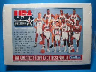 Michael Jordan 1992 Skybox Usa Basketball Dream Team Box,  Bonus Team Card