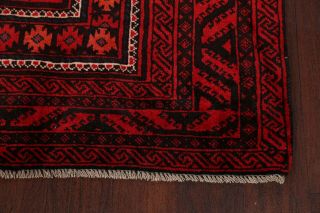 Vintage Geometric Tribal Balouch Afghan Area Rug Hand - knotted Kitchen Carpet 4x7 6