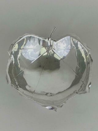 Sciarrotta Shreve Crump & Low Sterling Silver Maple Leaf Mid Century Candy Dish 2