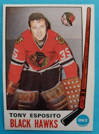1969 O - Pee - Chee 138 Tony Esposito Rookie Rc Ex - Mt