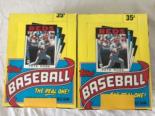 1986 Topps Baseball Wax Boxes (2)