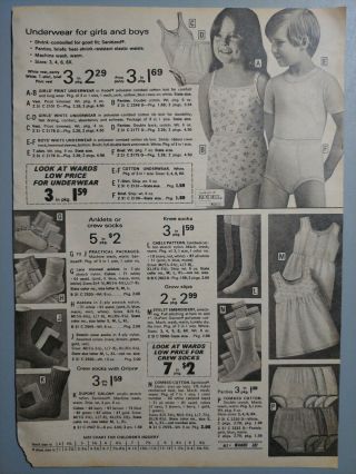 1974 Vintage Paper Print Ad Fashion Clothing Underwear Panties Briefs Slips