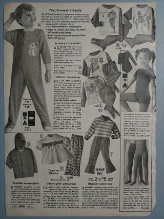 1974 Vintage PAPER PRINT AD fashion clothing underwear panties briefs slips 2