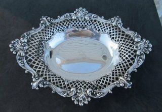 Antique Theodore Starr Ny Pierced Sterling Silver Bon Bon Candy Dish 250.  5 Grams