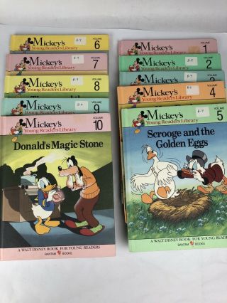 Vintage 1990 Mickey ' s Young Readers Library Books 1 - 19 Missing 18 2