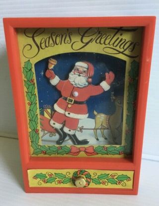 Vintage Yap’s 1982 Christmas Dancing Santa Music Box - Seasons Greetings
