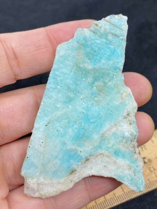 Cut Slab Of Blue Unknown Stone - 36.  7 Grams - Vintage Estate Find