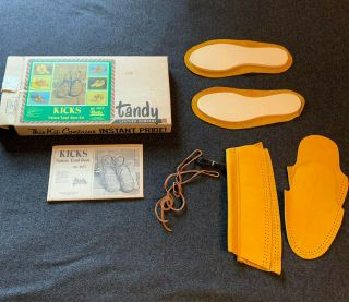 Vintage Tandy Kicks Leather Mocassin Boot Making Shoe Kit