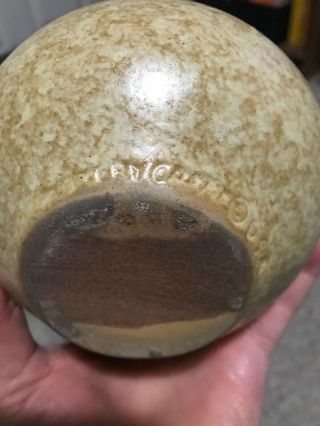 Pottery Craft USA Coffee Mug Raised Face Mustache Man Vintage Stoneware 3