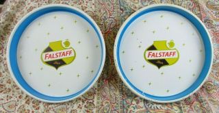 Vintage Falstaff Beer Tray St.  Louis,  Mo.  13 " Round Pre - Owned, .