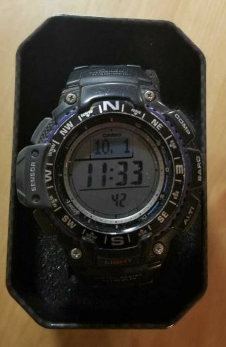Casio Sgw1000 - 1a,  Compass,  Thermometer,  Altimeter,  5 Alarms,  World Time