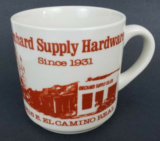 Vintage Orchard Supply Hardware Coffee Mug Cup San Jose Ca El Camino Real Osh