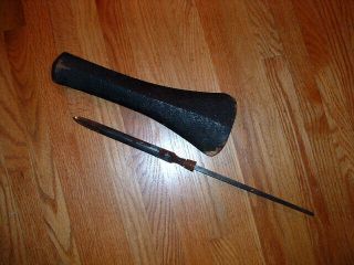 [sd - 068] Japanese Samurai Sword: Shimosaka Yari Spear Blade With Saya & Collar