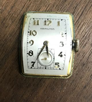 1952 Vintage HAMILTON 753,  19j,  10k Gold Filled,  GF Case Wrist Watch Running 2