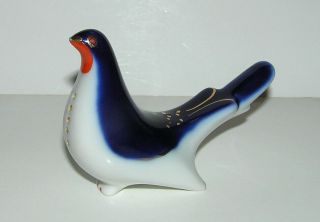 Vintage Ussr 1970 - 1980 Lfz Lomonosov Factory Porcelain Figurine Bird
