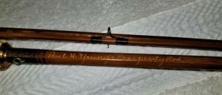 Signed Paul H.  Young Fly Rod Prosperity - 3 Sections - Top Needs Tip Guide