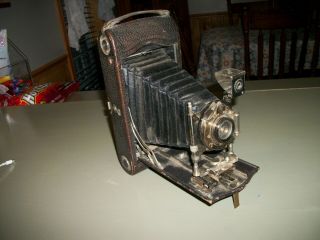 Vintage Kodak No.  3a Folding Pocket Camera Model C /shutter Works/needs Cleaned