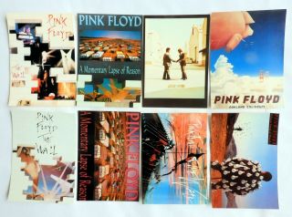 Pink Floyd Postcards 8 X Vintage Pink Floyd Postcards The Wall