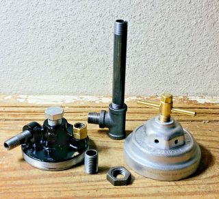 Vintage Pressure Regulator Valve,  Steampunk Lamp Base Part Industrial Gauge 3
