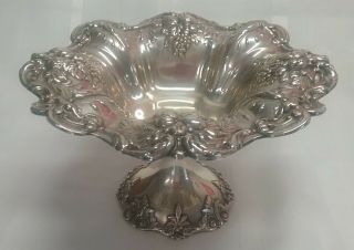 Vintage Reed & Barton Sterling Silver Francis Footed Serving Compote 8” 392g