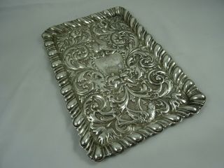 Large Solid Silver Dressing Table Tray,  1901,  338gm