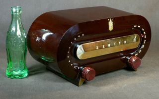 Zenith Model H511 Antique Bakelite Tube Radio From 1951 Fine Restored Example 6