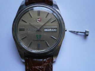 Vintage gents wristwatch RADO GREEN HORSE automatic watch spares repair 3