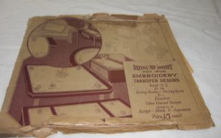 Royal Society Hot Iron Vintage Embroidery Transfer Designs 1925 Book 5 H Verran