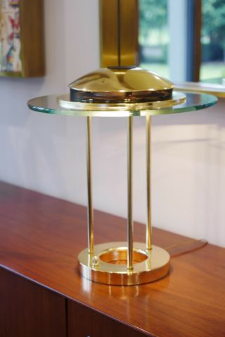 Vintage Sonneman Kovacs Mid Century Modern Ufo Flying Saucer Table Desk Lamp