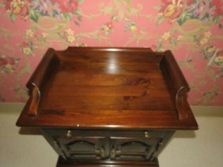 Ethan Allen Cabinet Night Bedside Table Antiqued Tavern Pine 12 5026 2