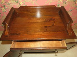Ethan Allen Cabinet Night Bedside Table Antiqued Tavern Pine 12 5026 4