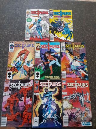 Sectaurs Vintage Comic Book Complete Run Of 8 Marvel Comics Issues 1 - 8