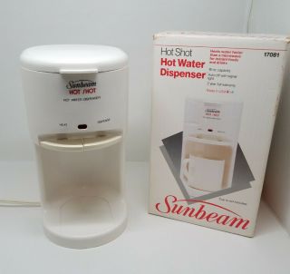 Vtg Sunbeam 17081 Hot Shot Hot Water Dispenser Coffee Tea Soup Oatmeal,