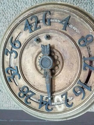 Antique cast iron elevator floor indicator from Woolworth Building York City 3
