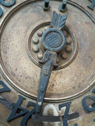 Antique cast iron elevator floor indicator from Woolworth Building York City 4