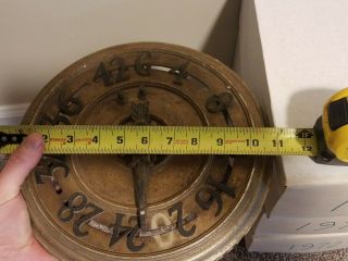 Antique cast iron elevator floor indicator from Woolworth Building York City 5