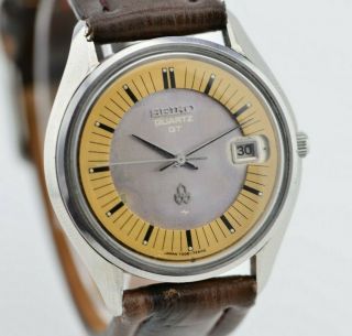 F141 Vintage Mens Seiko Qt Quartz Analog Watch Date 0822 - 8020 Jdm 103.  1