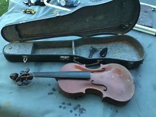 Antique Violin (musical Guitar Vintage Germany Bow Parts