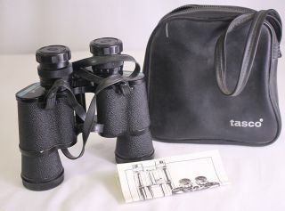 Vintage Tasco Infocus Binoculars 7 X 35 Fully Coated 304 W/case 393 Ft 1000 Yds
