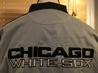 Vintage Chicago White Sox Windbreaker Jacket Carl Banks G - Iii Men Sz L Spell Out