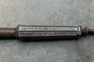 Antique Giant No 1 Nail Puller Smith and Hemenway Co steel iron vintage tool 3