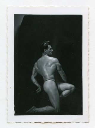 31 Vintage Photo Handsome Nude Beefcake Muscle Man Physique Male Snapshot Gay