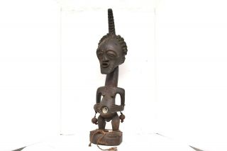 Atq Vtg African Tribe Art Wood Fetish Nkishi Power Statue Congo Africa Figure