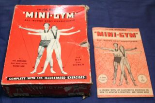 Vtg 1952 Joe Bonomo Mini - Gym Exerciser W/ Booklet Body Conditioner